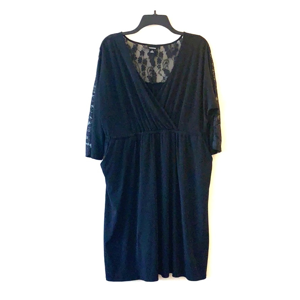 Torrid Faux Wrap Dress with Lace Back